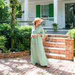 Sunshine Tienda® Dresses Green and White Stripe Sienna Dress