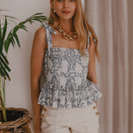 The Malabar Collective Tops Pip Top in blue