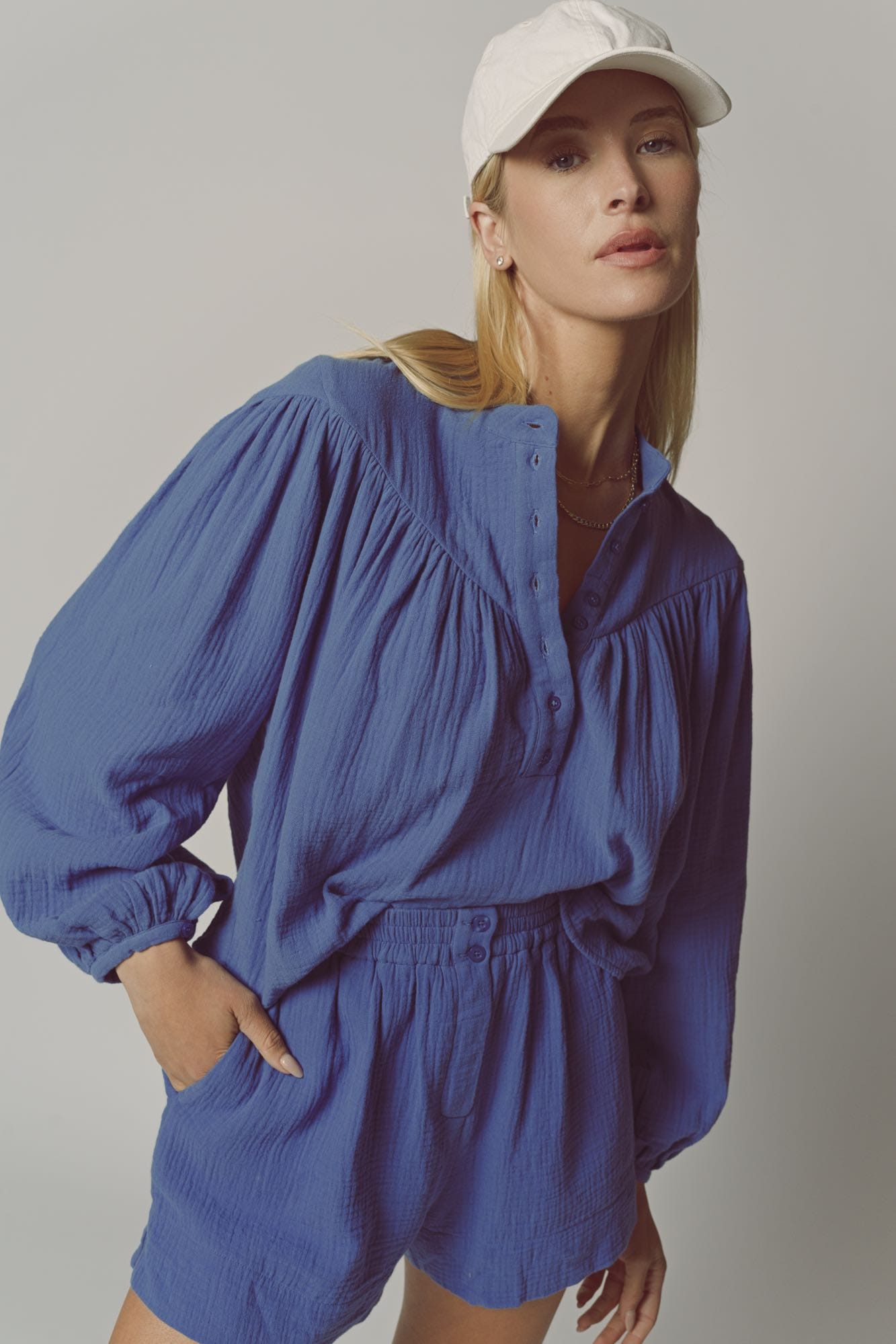 The Shirt Color Core Long Sleeve Shirts Cornflower Blue / XXS The Logan Shirt