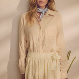 The Shirt Color Core Long Sleeve Shirts The Super Relaxed Boyfriend Shirt in Gauze