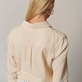 The Shirt Color Core Long Sleeve Shirts The Super Relaxed Boyfriend Shirt in Gauze