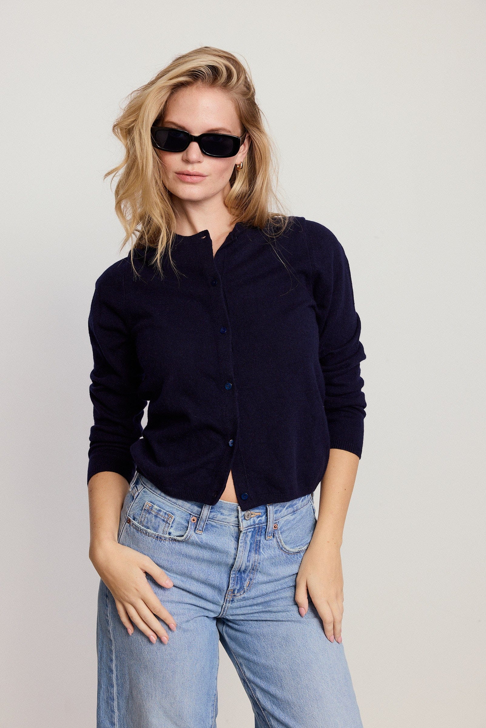 The Shirt Color Core Sweaters Navy / XS The Cashmere Crew Sweater