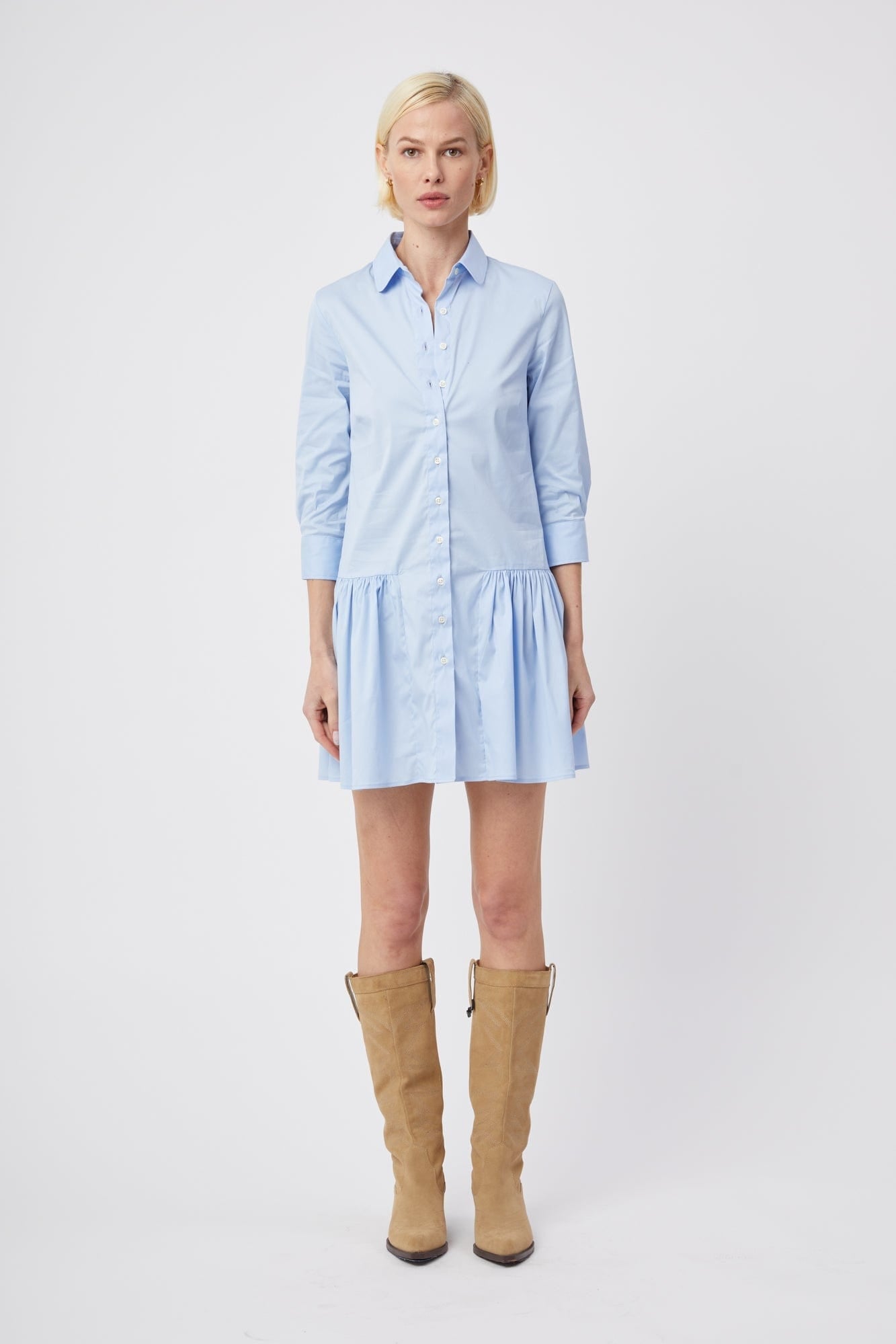 The Drop Waist Shirt Dress – Modatrova The Drop Waist Shirt Dress – Modatrova
