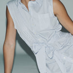 The Shirt Dresses The Sleeveless Wrap Front Dress