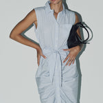 The Shirt Dresses The Sleeveless Wrap Front Dress