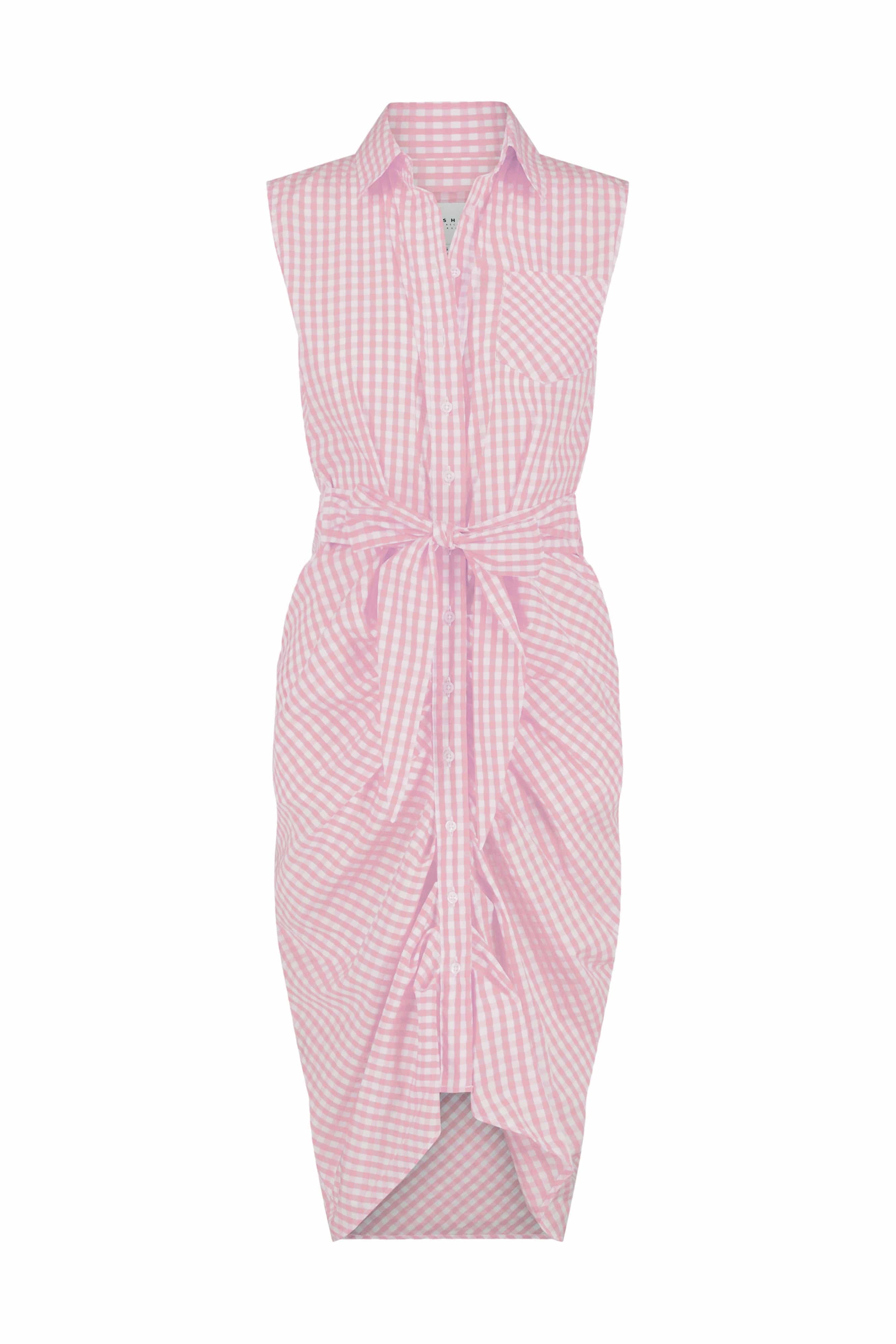 The Shirt Dresses The Sleeveless Wrap Front Dress