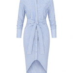 The Shirt Dresses Light Blue/White / XS The Wrap Front Dress