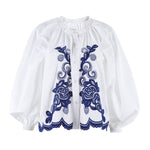 The Shirt Long Sleeve Shirts Navy Detail / XS The Minka Shirt