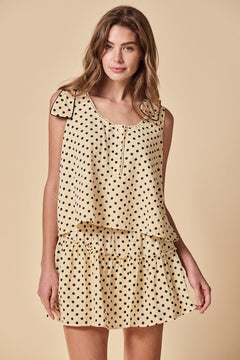 The Shirt Skirts Cream polka dot / XS The Miniskirt