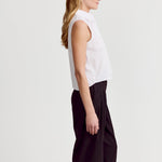 The Shirt Tops The Boxy Cropped Sleeveless Shirt