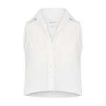 The Shirt Tops The Boxy Cropped Sleeveless Shirt