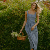 Willard Road Dress 0 The Mary Alex Dress in Indigo Poppy