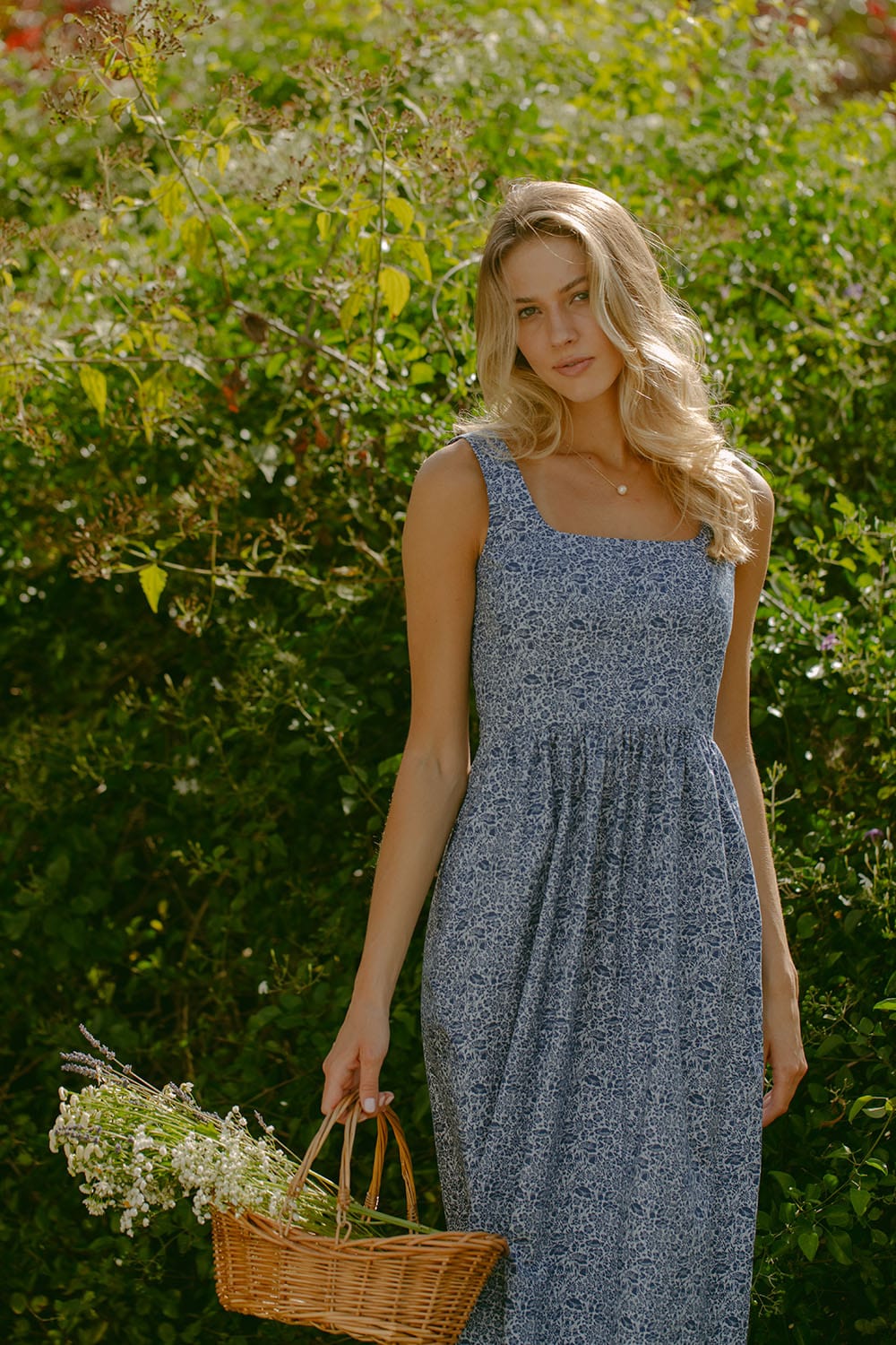 Willard Road Dress The Mary Alex Dress in Indigo Poppy