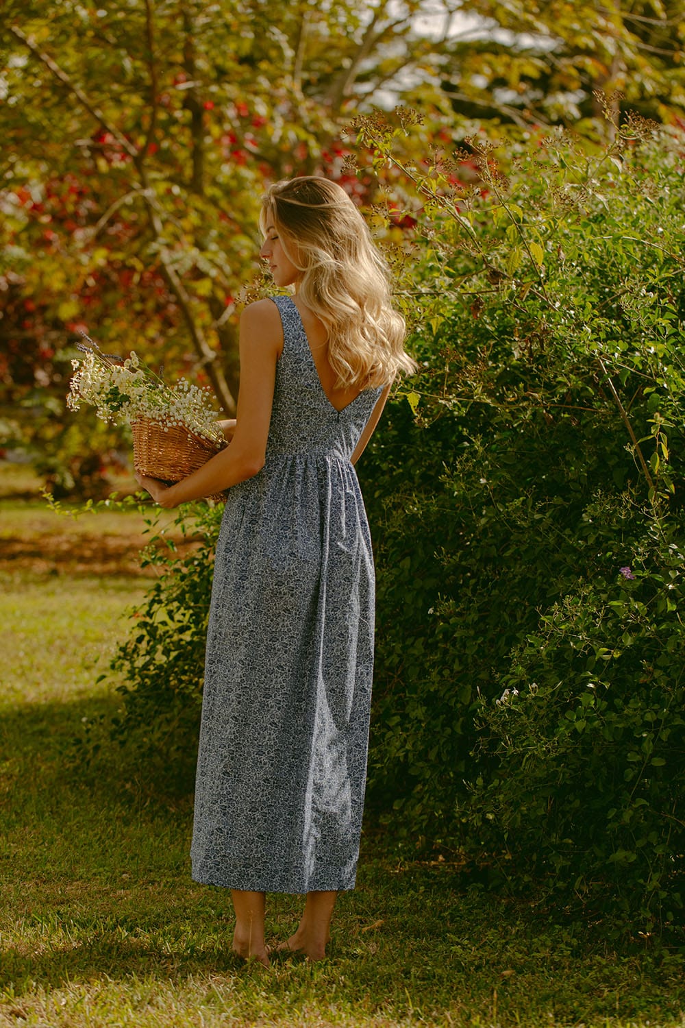 Willard Road Dress The Mary Alex Dress in Indigo Poppy